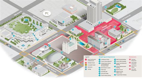temple square address|Temple Square Map .